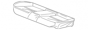 Обшивка подушки заднего сиденья 2-го ряда Honda Civic XI FE/FL 22-24 Sport комбинированная черная с серым