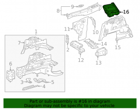 Compartiment baterie pentru Mercedes Clasa C W205 19-21