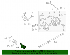 Кронштейн редуктора левый Mazda CX-5 17-24