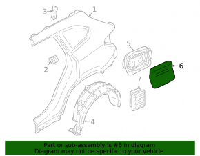 Лючок бензобака BMW X1 F48 16-22
