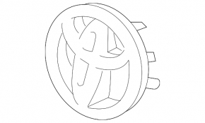 Grila radiatorului pentru emblema Toyota Avalon 13-15 hibrid sub radarul de croazieră