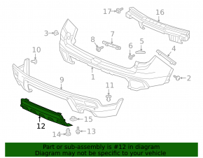 Ornament bară spate pentru Honda Passport 19-21