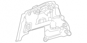 Поддон решетки дворников левый Mercedes W213 E 300 17-23