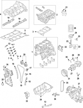 Коленвал Ford Escape MK4 20-22 1.5