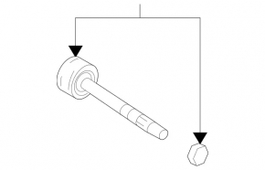 Tija de directie dreapta Mercedes X164 GL W164 ML 07-12 nou original