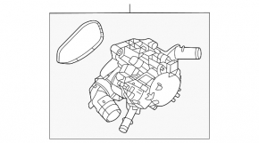 Корпус термостата Hyundai Elantra 23-26 2.0
