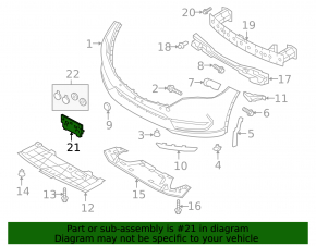 Площадка под номер переднего бампера Mazda CX-5 17-21