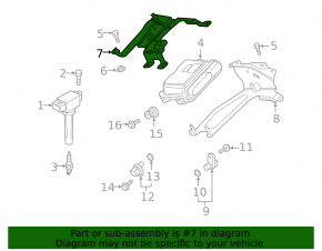 Кронштейн блока ECU компьютера двигателя Mazda CX-5 19-25 2.5T верхний