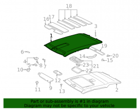 Acoperirea tavanului pentru Lexus RX300 98-03