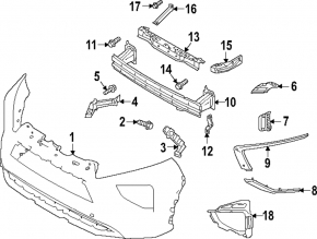 Grilă radiator stânga sus pentru Mitsubishi Eclipse Cross 2022-2026