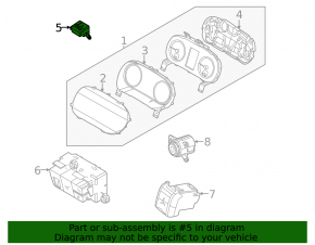 Кнопка открытия багажника внутренняя Kia K5 21-24 черная