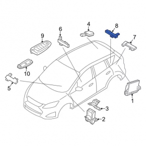 Keyless Antenna Receiver Module Ford Escape MK3 13-19