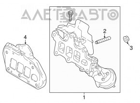 Коллектор выпускной Mazda CX-9 16-23