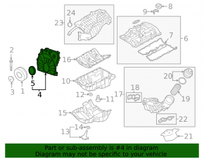 Передняя крышка двигателя BMW X3 G01 18-21