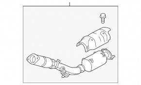 Țeavă de eșapament pentru convertorul catalitic Nissan Rogue Sport 20