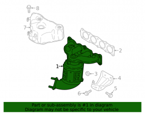 Galerie de evacuare cu convertor catalitic pentru Kia Sportage 17-22 2.4 AWD