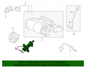 Клапан продувки топливных паров Honda CRV 17-22 1.5Т, 2.0