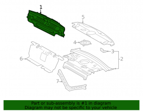 Задняя панель Toyota Avalon 11-12