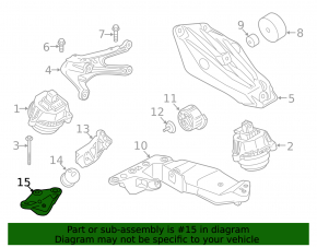 Кронштейн подушки АКПП BMW 3 G20 20-26 B58 AWD нижний