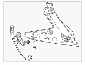 Фонарь правый Nissan Leaf 18-24