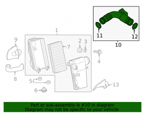 Воздуховод передний Porsche Cayenne 958 11-14 3.6