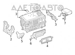 Кронштейн инвертора верхний Toyota Prius 50 16-22