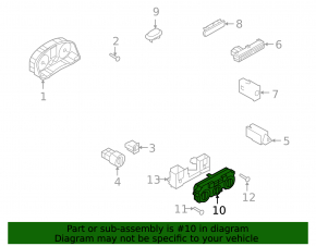 Управление климат-контролем VW Tiguan 09-15 manual