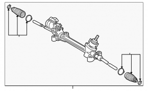 Рейка рулевая Toyota Sienna 21-26