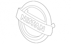 Emblemă grilă 5D pentru Nissan Versa Note 14-19, fără cameră