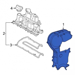 Передняя крышка двигателя Ford Escape 13-19 1.6T