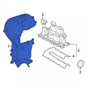 Передняя крышка двигателя Ford Escape 13-19 1.6T