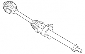 Arbore de transmisie față stânga Mini Cooper 14-19 transmisie manuală FWD
