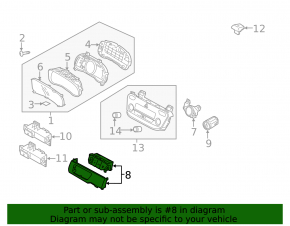 Buton panou frontal Hyundai Ioniq 17-19 cu garnitură neagră sub BSM