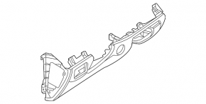 Накладка колени водителя Mercedes W167 GLE 350 450 20-26 черная, надлом, тычки
