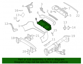 Кронштейн верхнего датчика открывания багажника ногой Mercedes W167 GLE 350 450 20-23