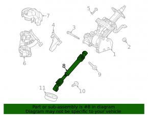 Рулевой карданчик Ford Escape MK4 20-26