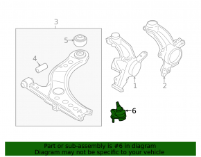 Шаровая опора правая VW Beetle 12-19