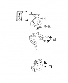 Modul frână de staționare Jeep Cherokee KL 14-