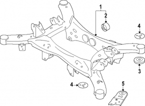 Subaru Forester 25-26 2.5 cadru spate