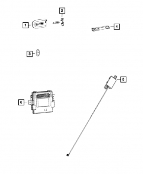 Keyless Entry Receiver Mopar Jeep Grand Cherokee 18-18