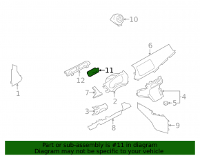Deflector conductă de aer dreapta, bord central, Nissan Kicks 18-24 SR, SV, cromat