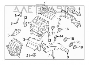 Печка в сборе Subaru Impreza 17-19 GK под климат котроль 1 зона