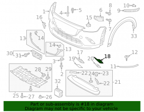 Кронштейн птф правый Mazda CX-3 19-21