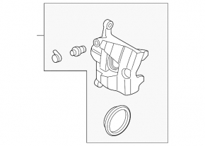 Ansamblu etrier față stânga Volvo XC40 19-22 sub R17