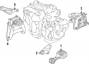 Подушка двигателя левая Honda CRV 23-26 1.5T