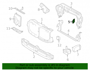 Заглушка воздухоприемника BMW X7 G07 19-22 3.0T