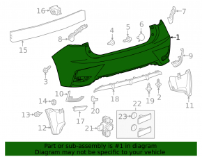 Bara spate goală Lexus CT200h 14-17 restilizată