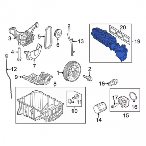 Коллектор впускной Ford Ecosport 18-21 1.0T
