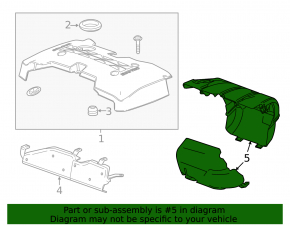 Накладка впускного коллектора Chevrolet Malibu 13-15 2.5