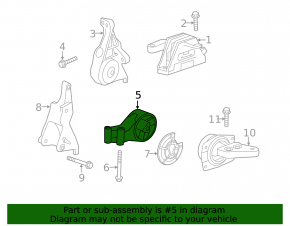 Подушка акпп задняя Chevrolet Impala 14-19 2.5